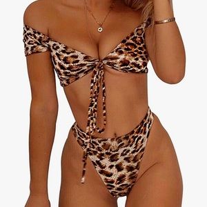 Cheetah print bikini